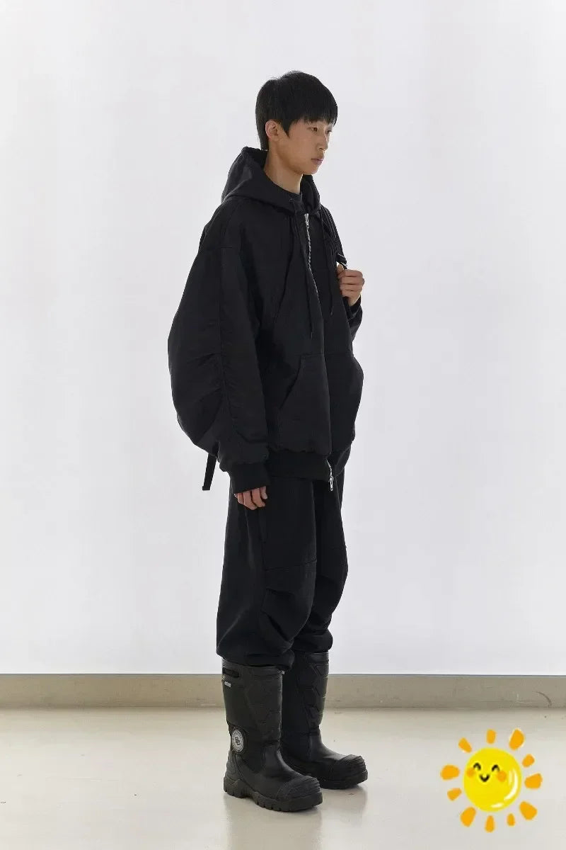 FAR.ARCHIVE Zipper Function Bread Puffer Jacket Parkas Men