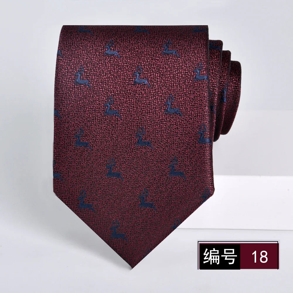 ties for men 2024 Luxury Wine Red Groom