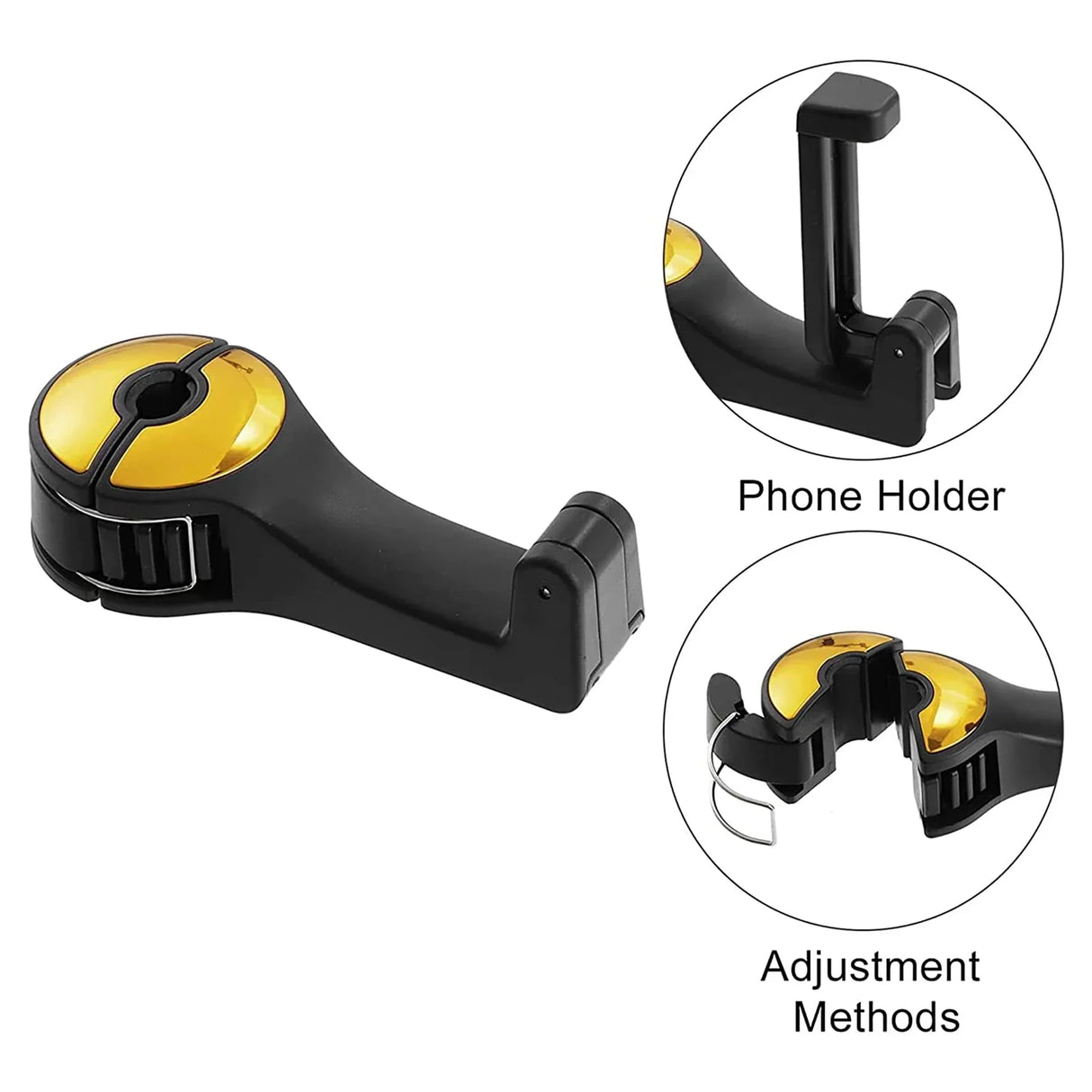 Car Storage Bag Hook Auto Back Seat Headrest