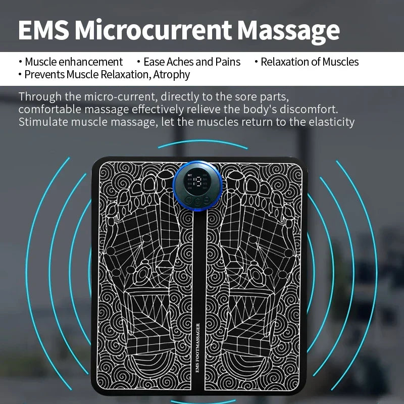 Foot Massager EMS Electric Pad Feet Acupoints Relax