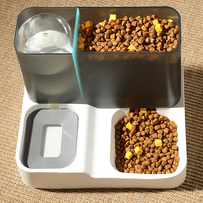 Dog Feeder 2 in 1 Food Water Dispenser