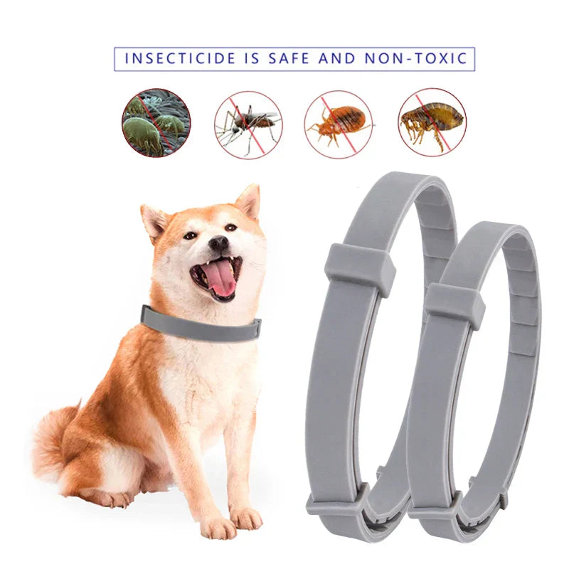 1/2/3PCS Adjustable Dog & Cat Collar Flea &