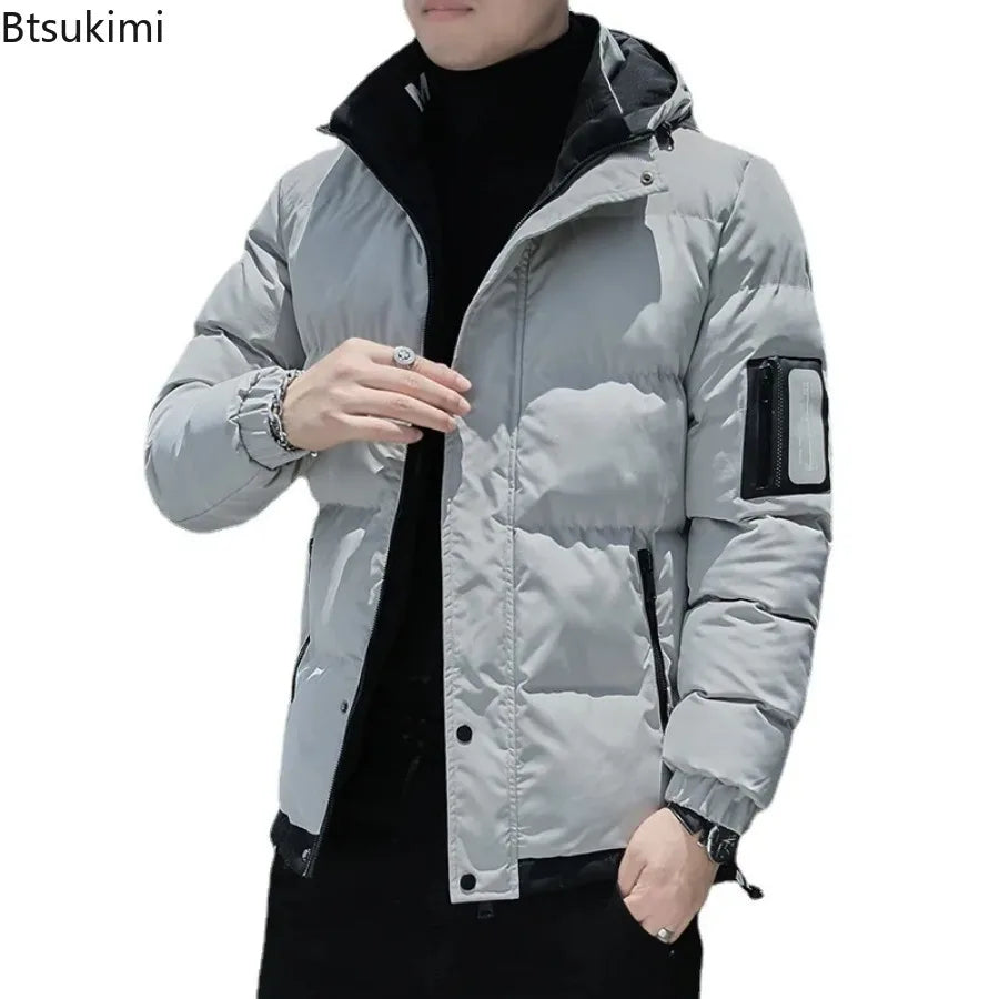 2024 Winter Korean Style Parkas Men's Puffer Jacket
