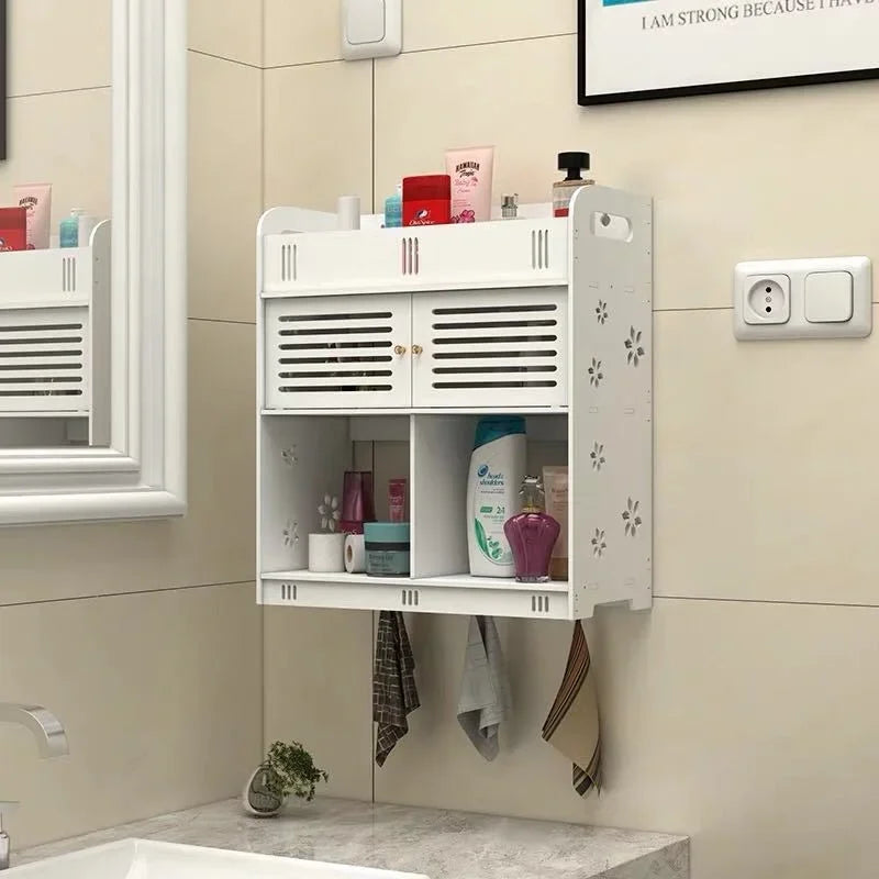 Bathroom Cabinet 38x18x43cm Wall Mounted Bathroom Toilet Furniture