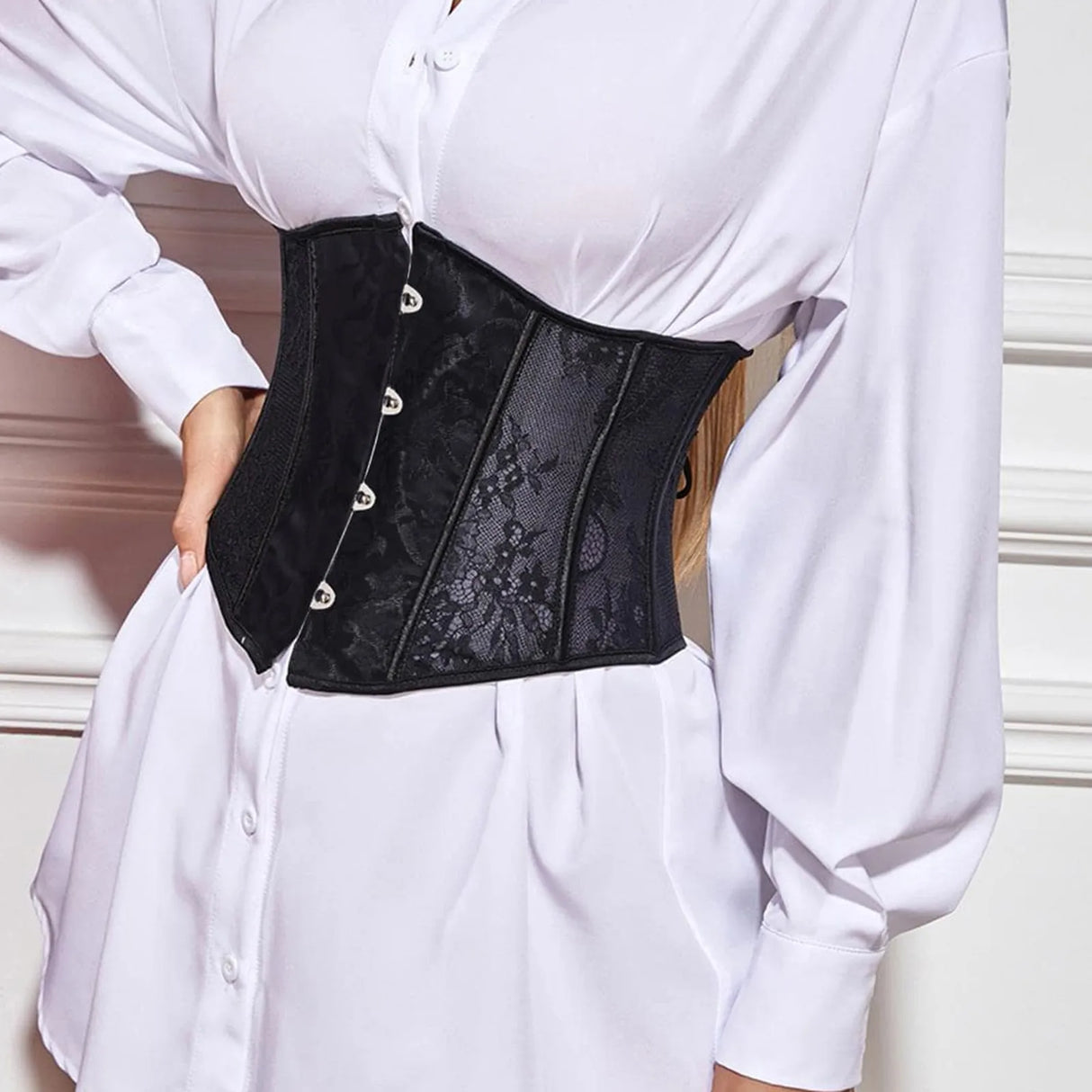 Sexy Gothic Corset Underbust Slimming Waist Trainer Corset