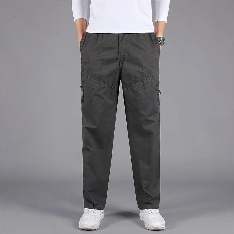 Middle Aged Men's Loose and Comfortable Pure Cotton,