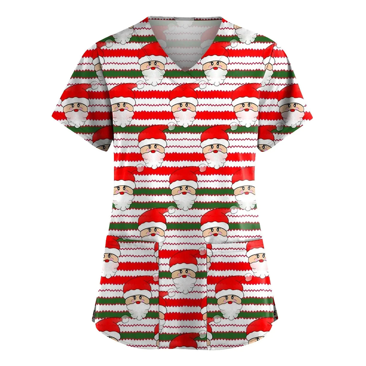 Christmas Cartoon print spa uniform beauty salon Pet