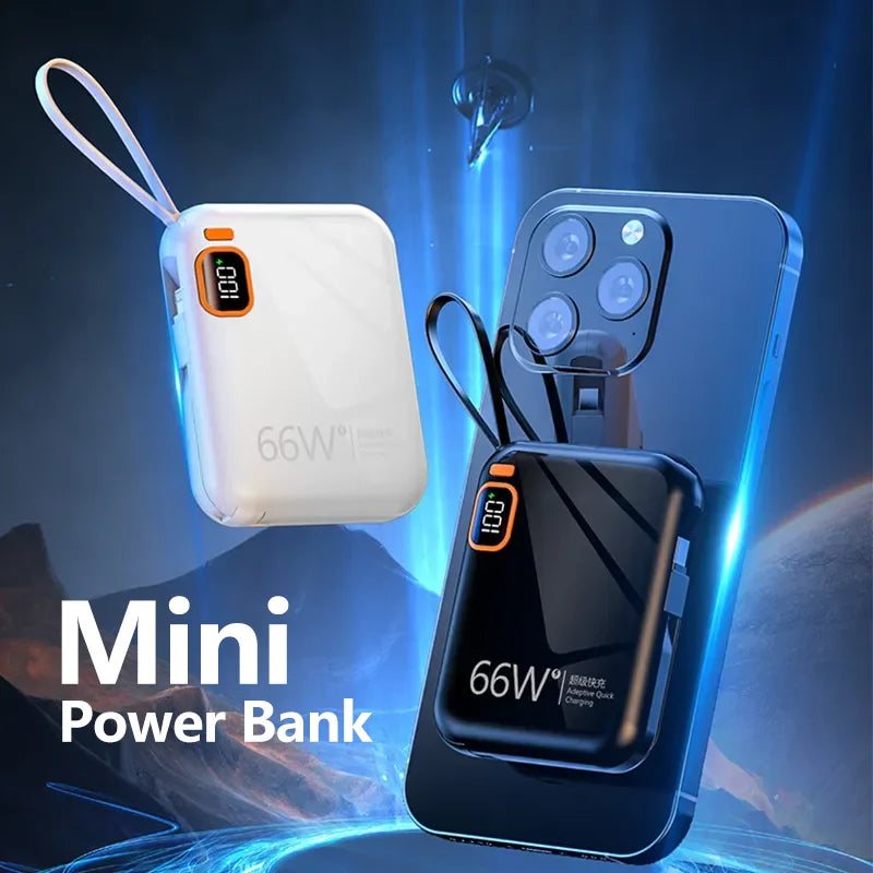 30000mah Portable Power Bank PD100W Detachable USB to