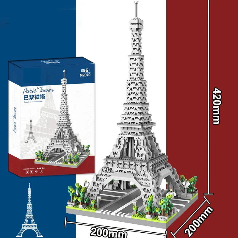 Paris Tower Street View Building Block Mini Diamond