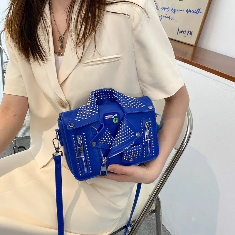 Fashion Jacket Shoulder Bags for Women Hip Hop