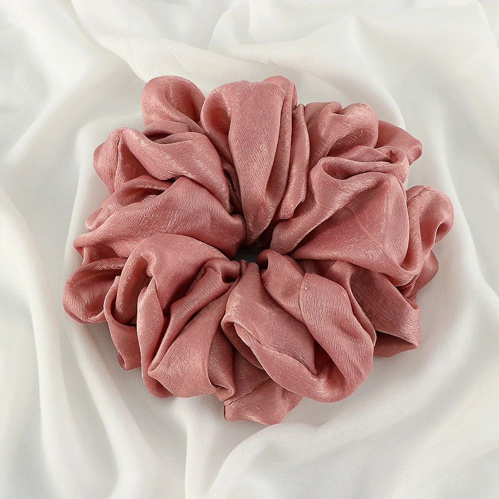 Big Size Shiny Chiffon Scrunchies for Muslim Women