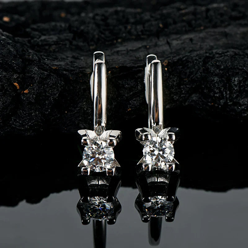 IOGOU Earrings 2023 Trend New Moissanite Dangle Huggie