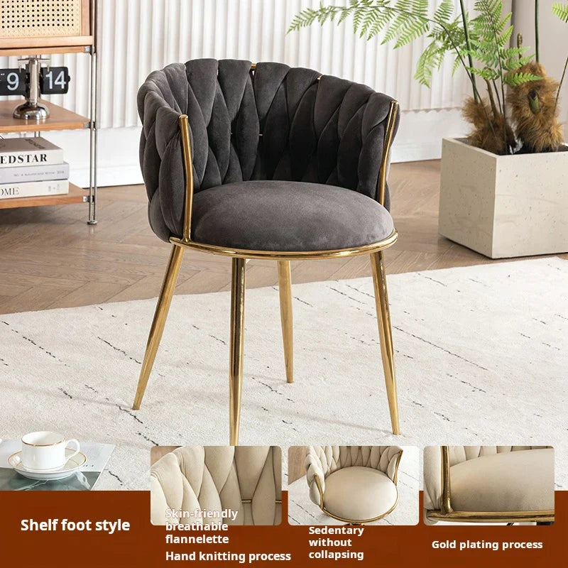 Living room velvet Armchair Fashion Design coffee chair