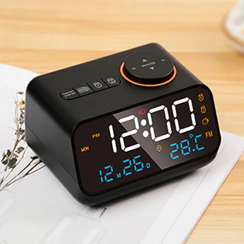 Mordern FM Radio LED Alarm Clock for Bedside