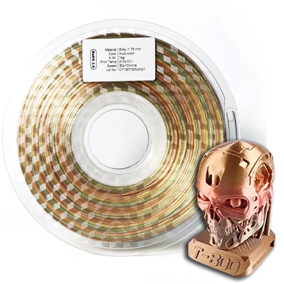 New Silk Rainbow PLA 1.75mm 3D Printing Material