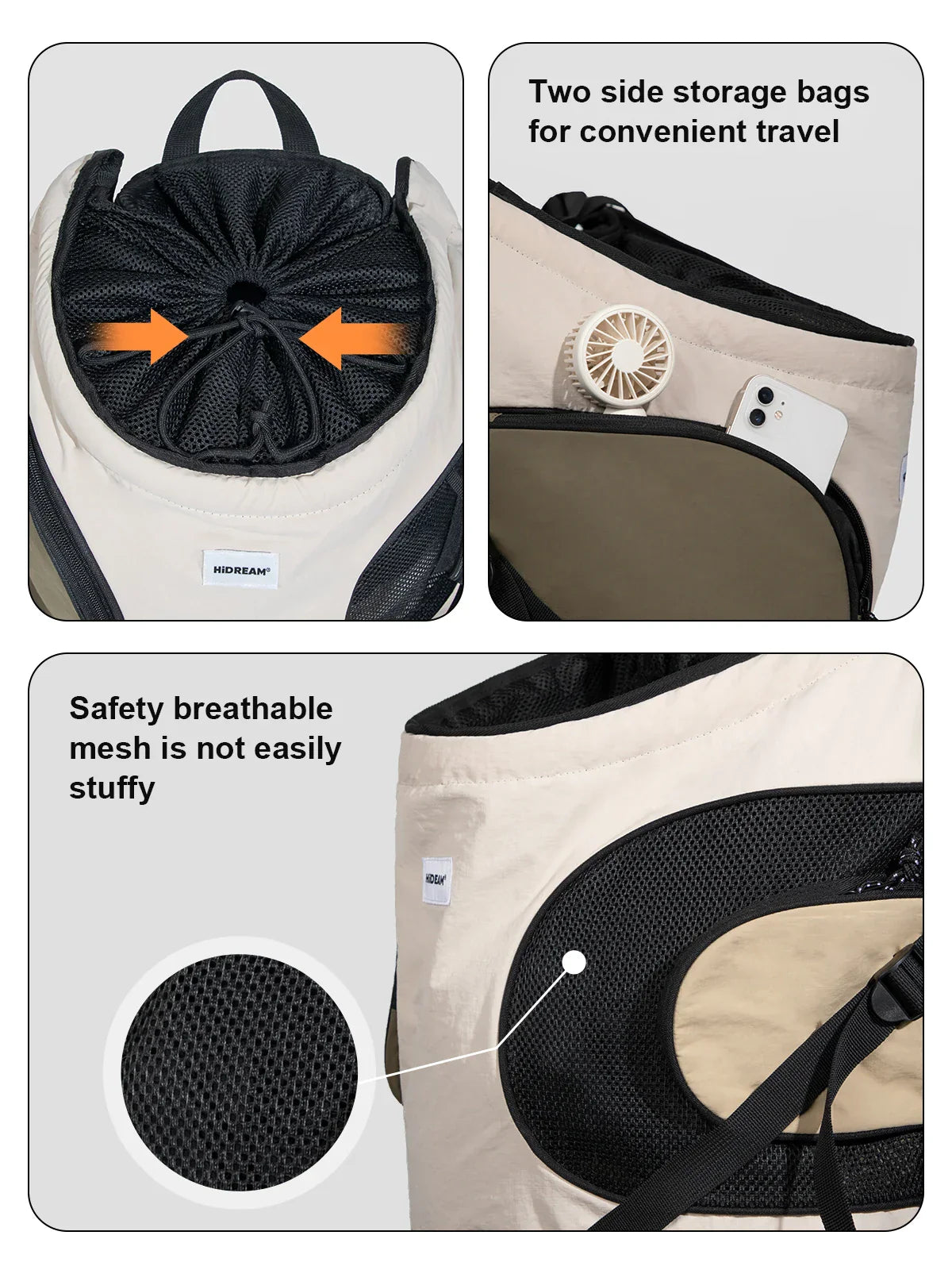 Puppy Kitten Travel Chest Sling Bag Pet Front