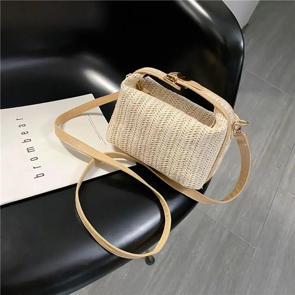 With Hardware Lock Crossbody Bag Trendy Large Capacity