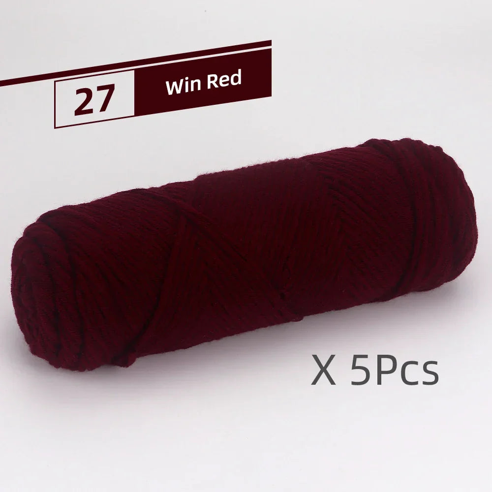 5 Pcs Cotton Select Yarn 17.63oz/500g, Light Worsted