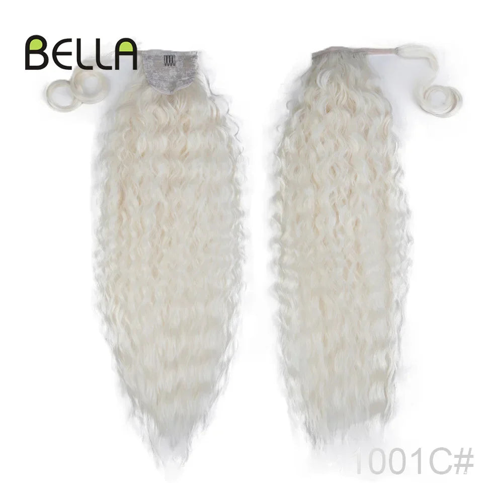 Bella Curly Synthetic Hair Ponytail Extensions 30 Inch