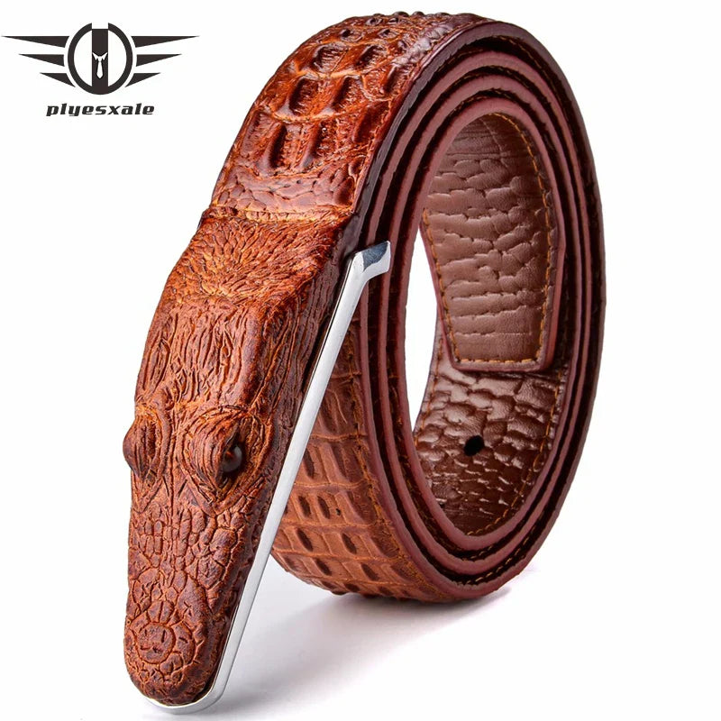 Plyesxale Brand Mens Belts Luxury Leather Designer Belt