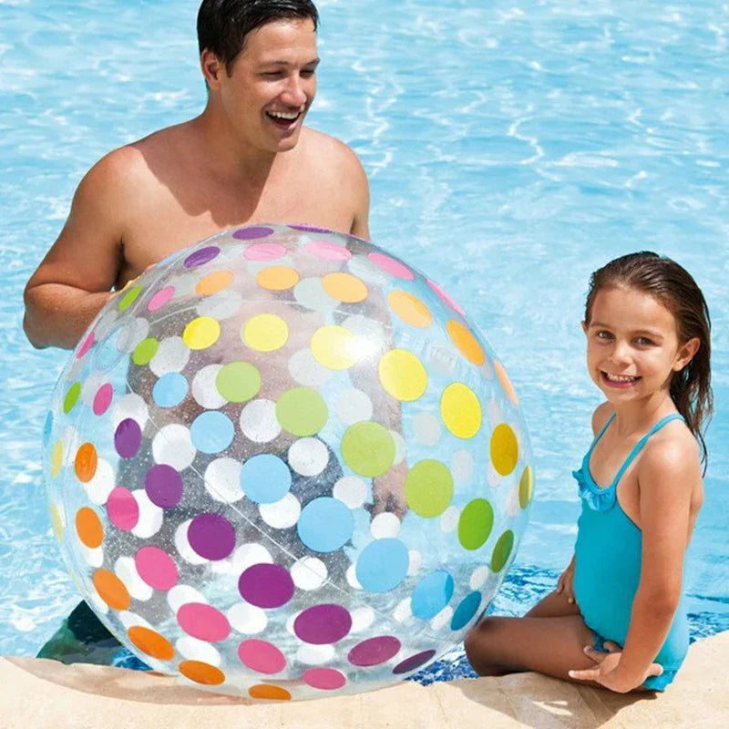 Pack Jumbo Inflatable 31" Giant Beach Ball Crystal