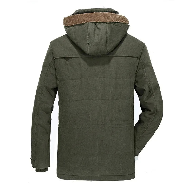 Men Long Winter Coats Down Jackets Hooded Casual