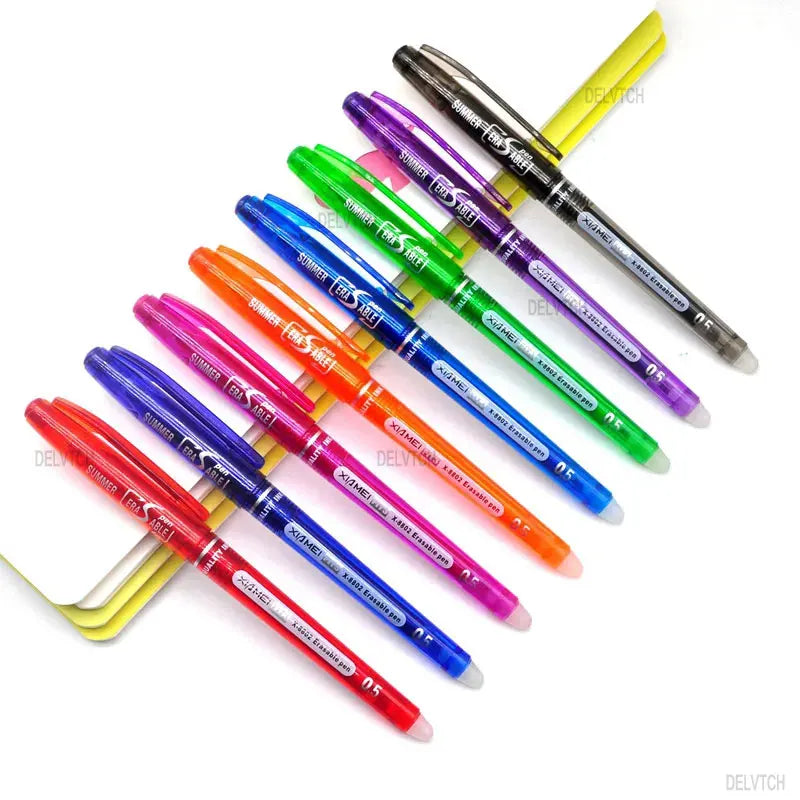 DELVTCH Erasable Gel Pen 0.7mm 0.5mm Bullet Tip