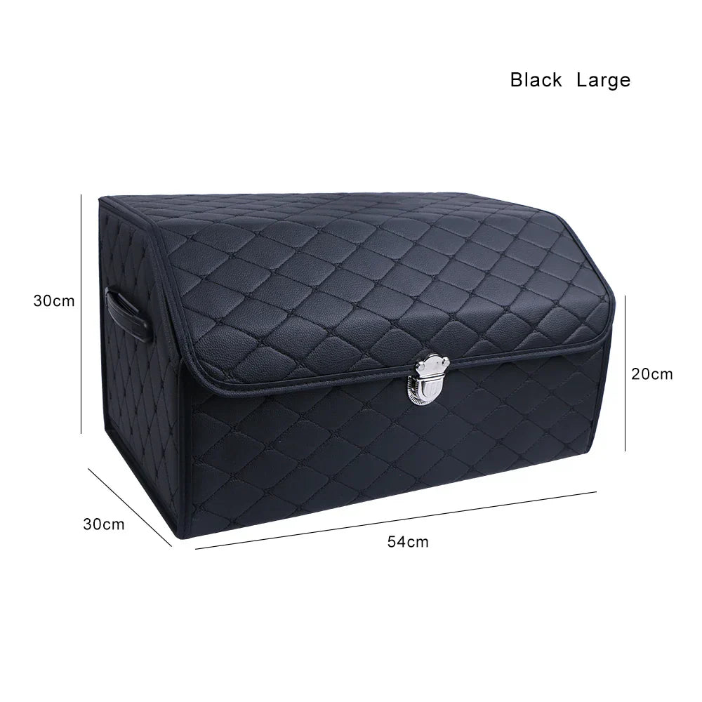 PU Leather Car Trunk Storage Box Top Grade