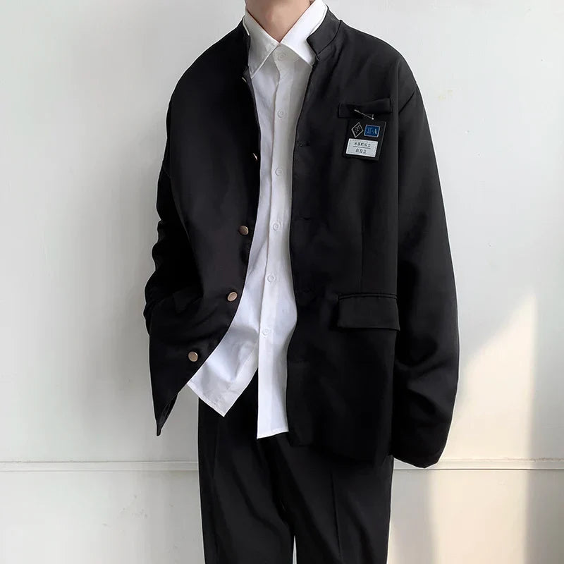 Japanese College Uniform Jacket Stand-up Collar Suit Jacket