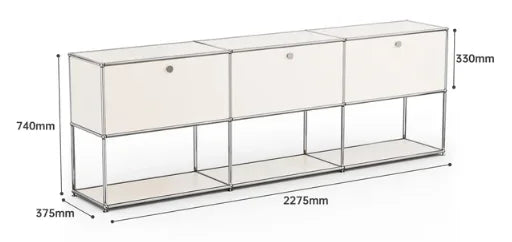 USM Medieval Nightstand Bedroom Modern Minimalist Shelf Module