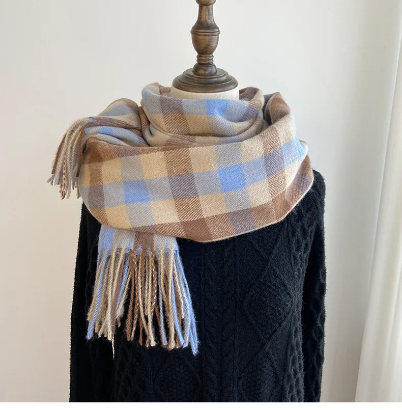 2023 Pamwallymensa Women's Scarf Winter Luxury Brand Tippet