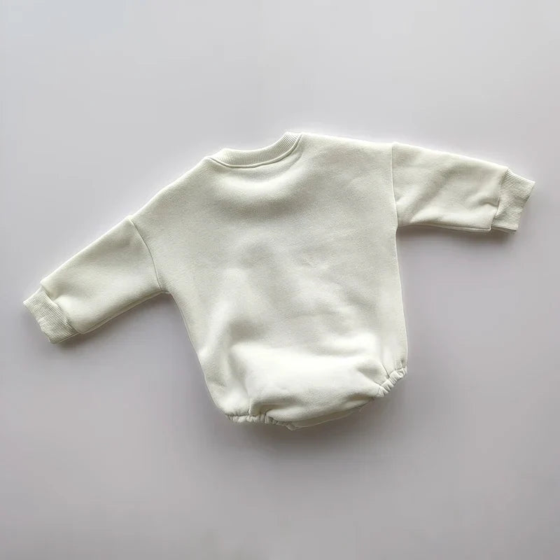 Spring Autumn Newborn Infant rompers one-piece Letter embroidery