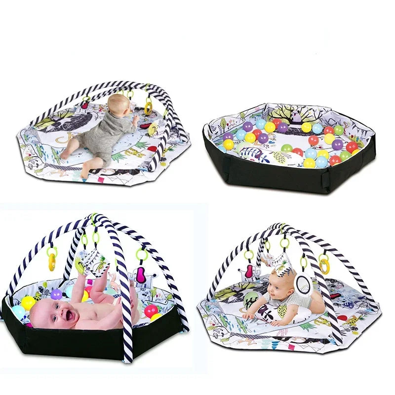 New Multifunctional Fitness Frame Round Play Crawling Mat