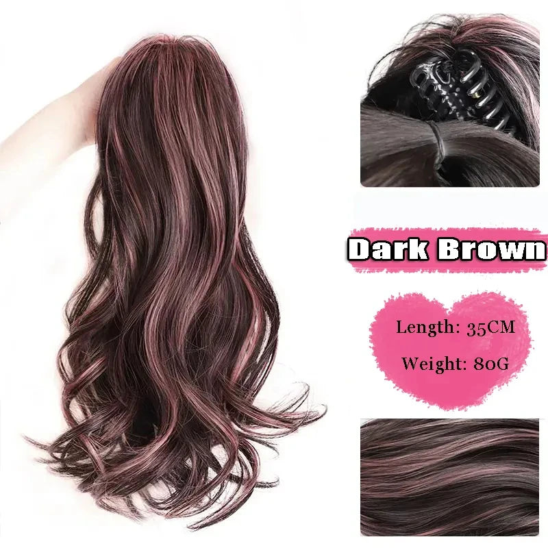 FOR Horsetail Wig Women's Long Hair Clasp Style