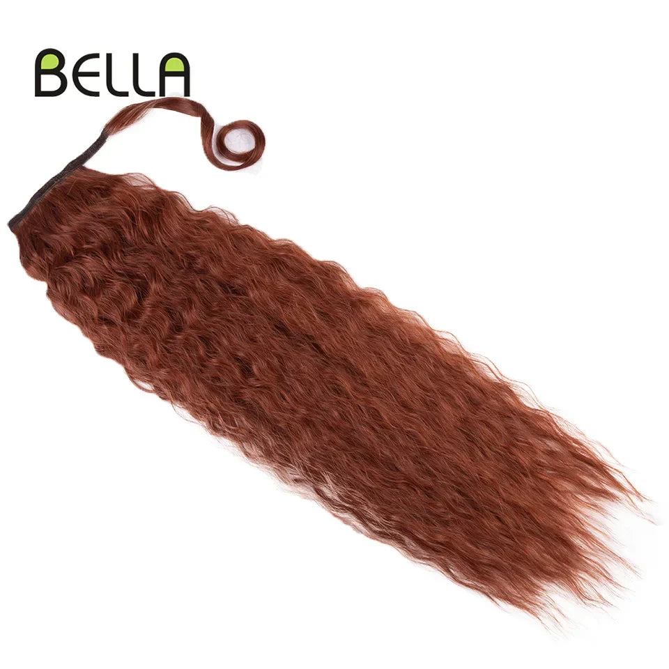 Bella Curly Synthetic Hair Ponytail Extensions 30 Inch