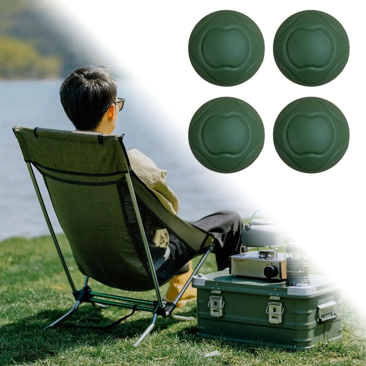 4x Chair Leg Caps, Chair Leg Covers, Easy