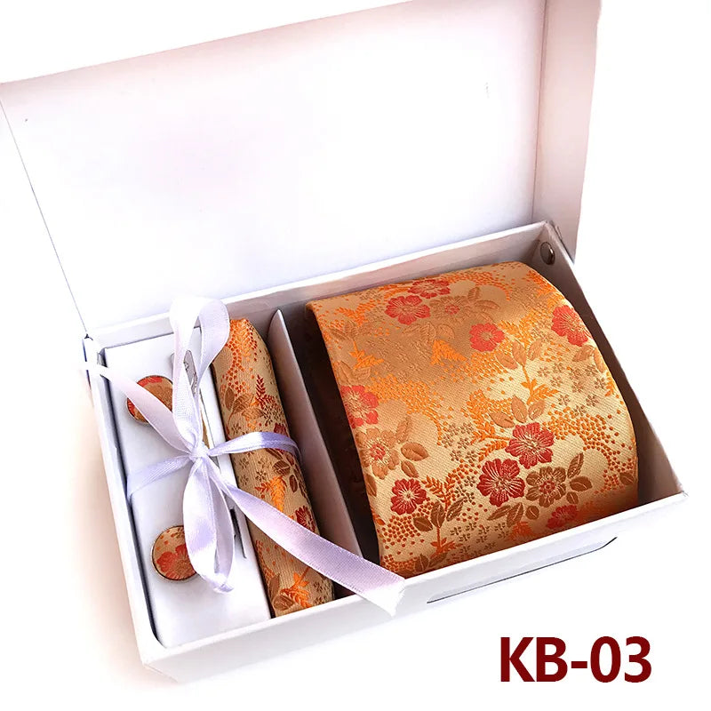 Luxury Tie Set Gift Box For Men Paisley