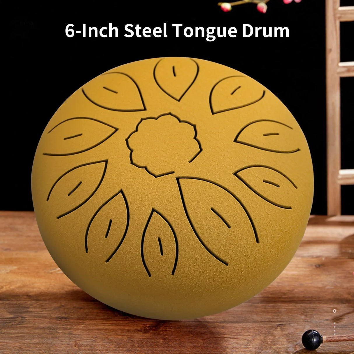 6-Inch Steel Tongue Drum 11 Notes Handpan Drum