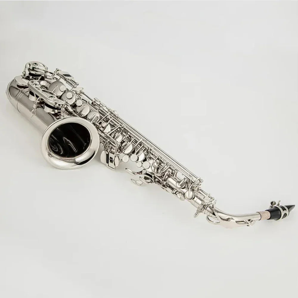 Professional Alto Saxophone Eflat E-flat Brass Nickel Plated
