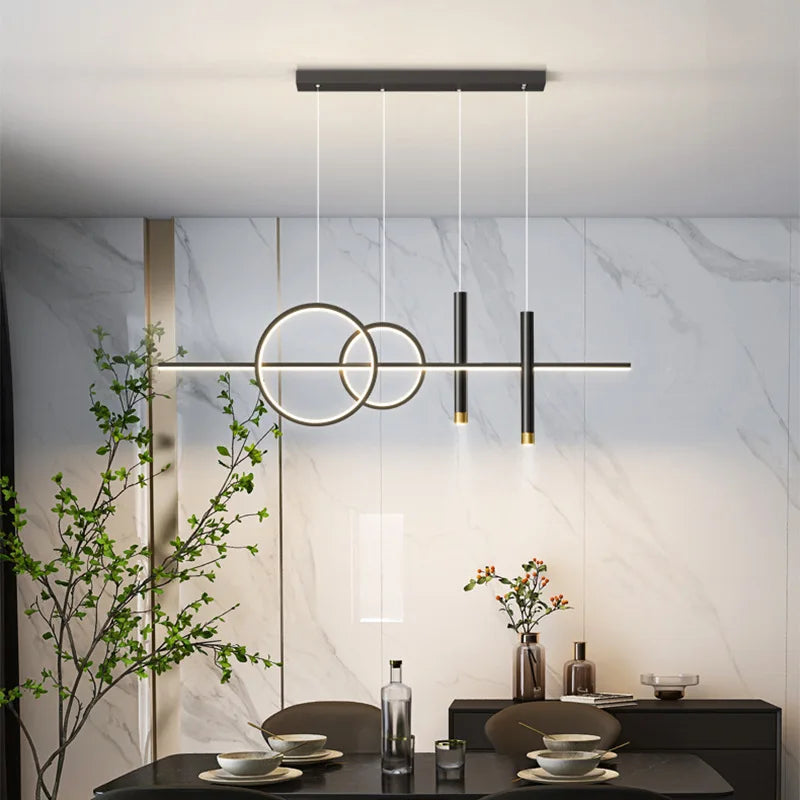 Restaurant Lights Nordic Chandeliers Light Luxury Minimalist Dining