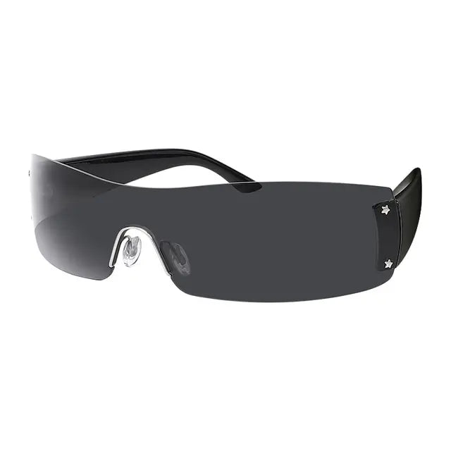 New Punk One Piece Sunglasses 2000 S Women