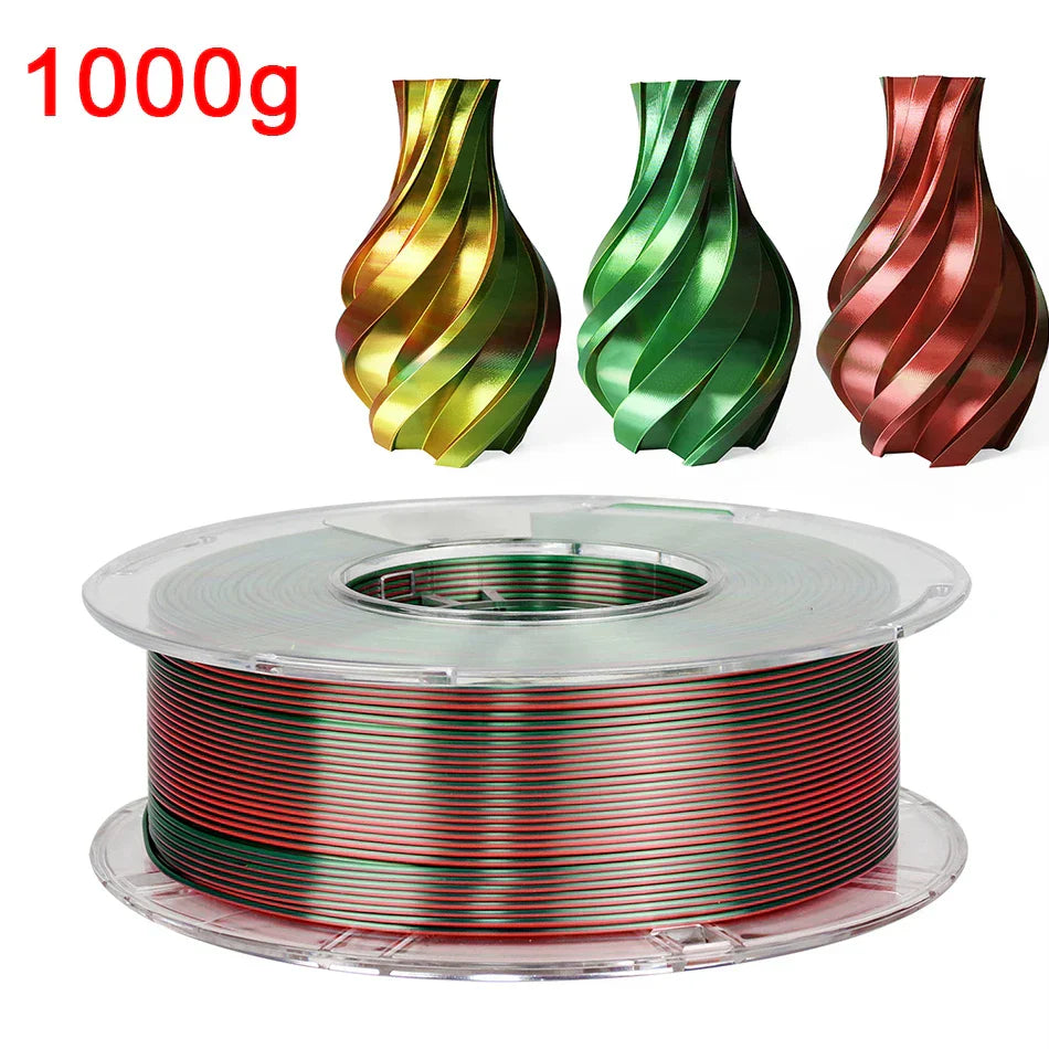 Tri-Color 3D Printer Filament PLA Silk Tricolor for