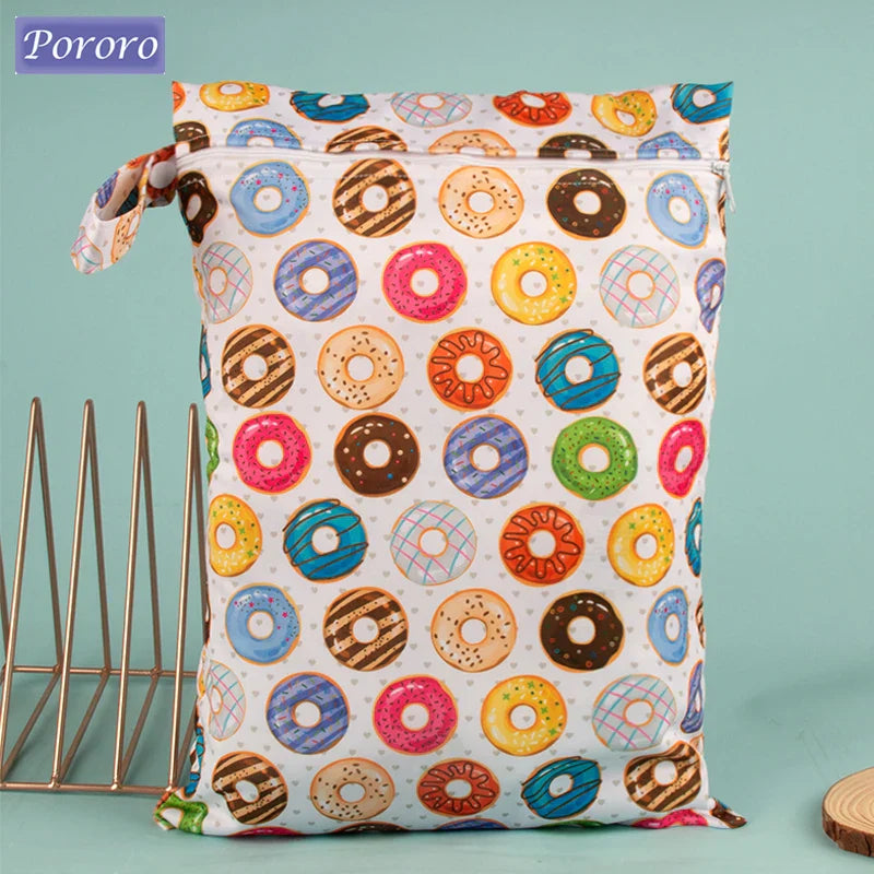 30*40cm Zippered Nappy Wetbags Waterproof Wet Dry Bag