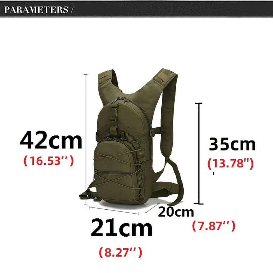 15L Military Tactical Hiking Backpack - Waterproof Travel Climbing Bag