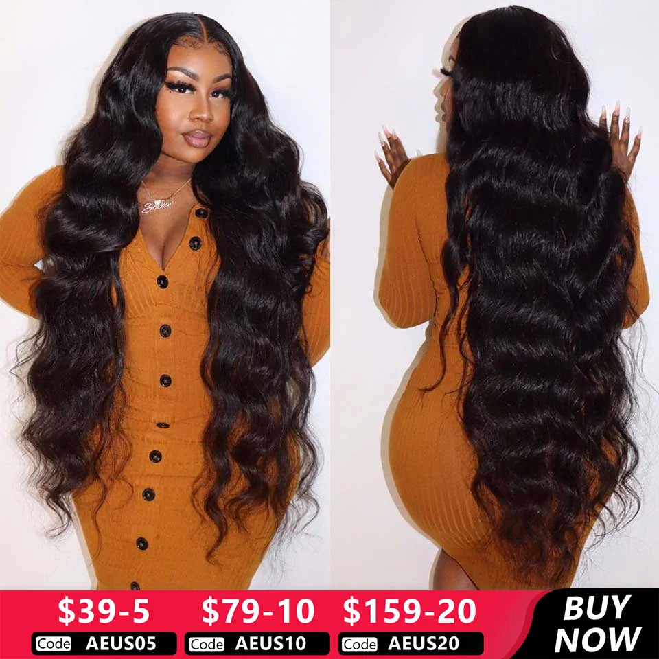 30 32 Inch Body Wave Lace Front Wig