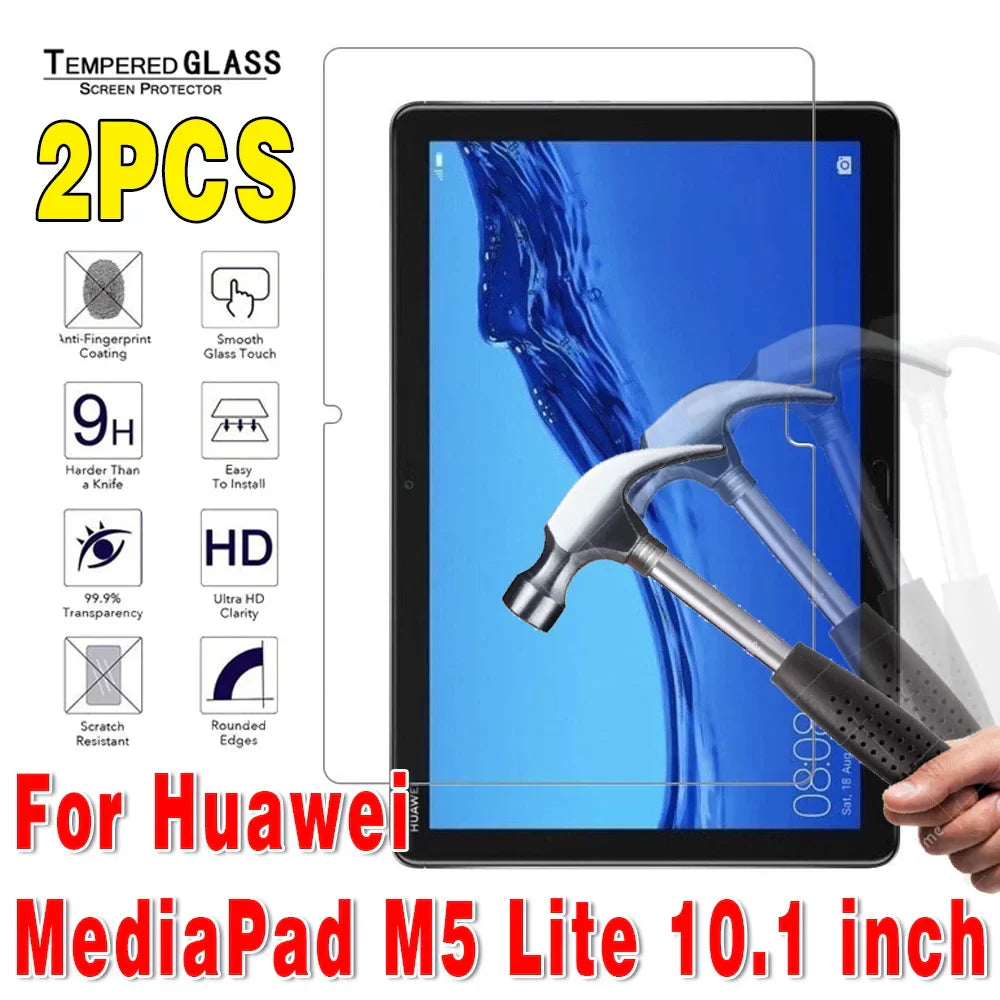 2Pcs Tempered Glass Tablet Screen Protector for Huawei