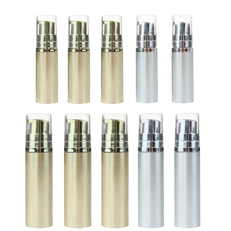 10pcs/sets 5ml 10ml Vacuum Lotion Bottle Refillable Sub-Bottle