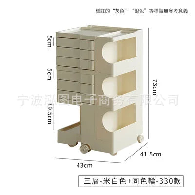 K-STAR Three-Layer Bedside Table Nordic Creative Furniture Net