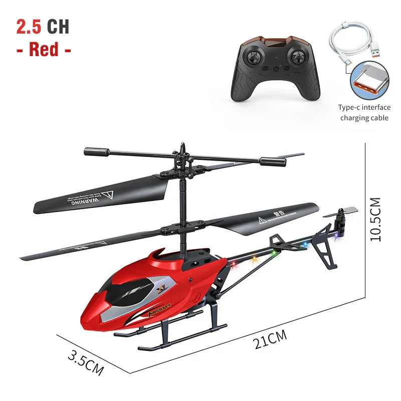 RC Helicopter 2.5CH Remote Control Airplane Kids Toy