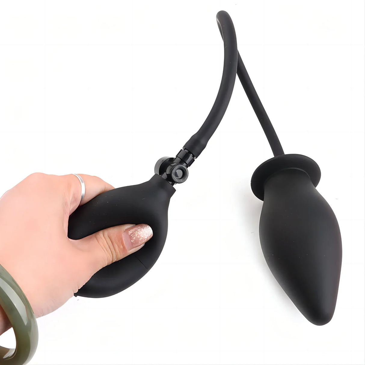 Inflatable Anal Plug Expandable Dildo Pump Butt Plug